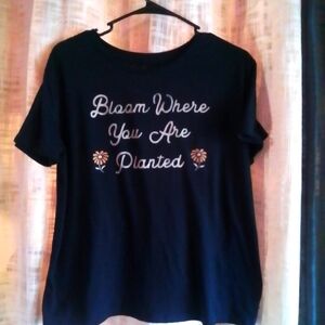 Women's "Bloom where your planted-shirt